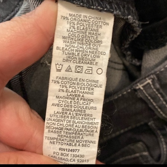 Prana lightweight dark gray denim jeans size 14 - Picture 10 of 10